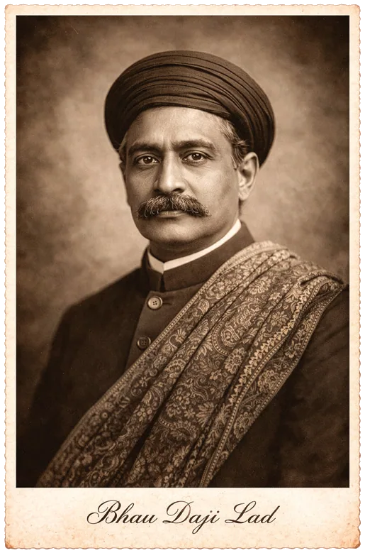 Dr Bhau Daji Lad, a pioneering Indian physician and social reformer, was among that first batch. Dr Lad remains a familiar name in present day Mumbai for the museum he helped establish in Byculla, known earlier as the Victoria & Albert Museum. (Right) View of the museum from Southeast Photo Credit: Creative Commons CC0 1.0 Universal Public Domain Dedication