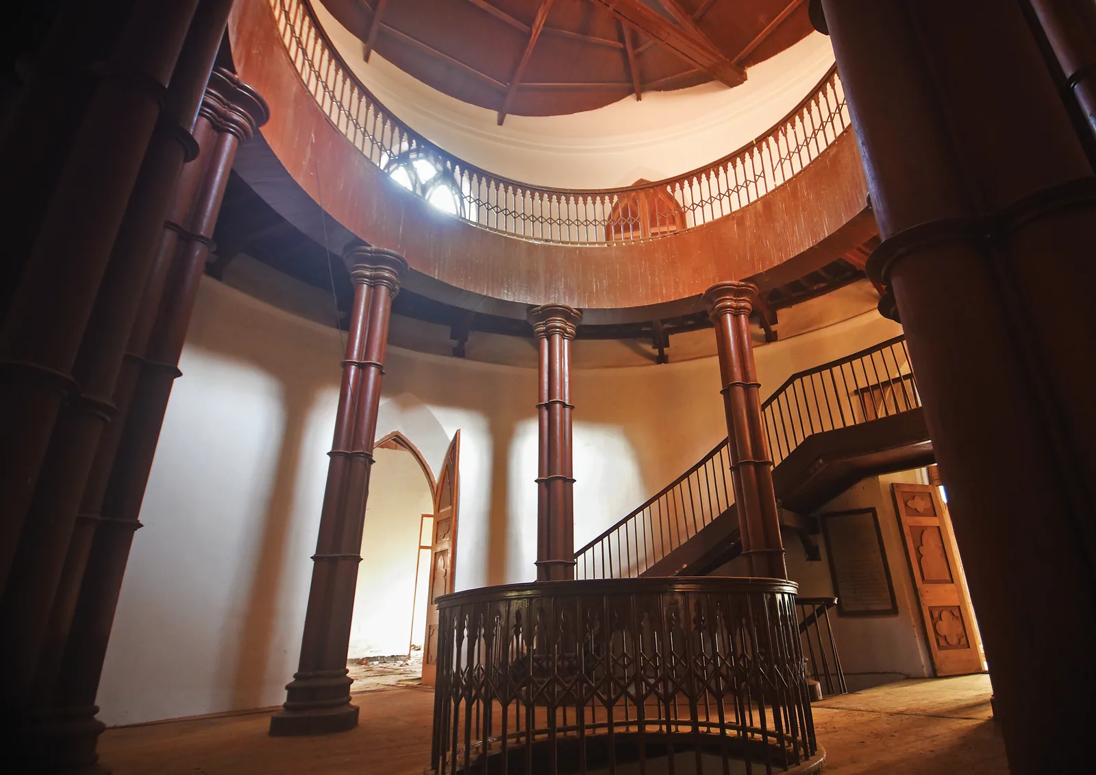 Interior of the original Grant Medical College Building, a heritage structure