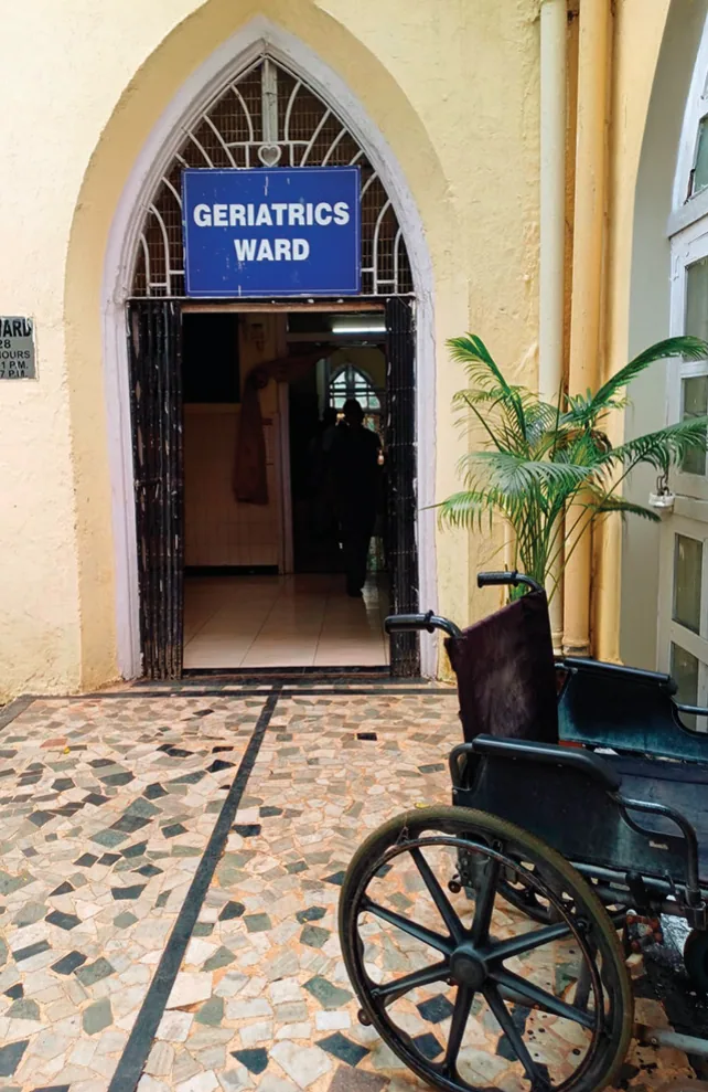Formally designated as the Parsi ward in 1892, this ward functions as a 45-bed convalescent home for elderly Parsis requiring long-term, assisted care