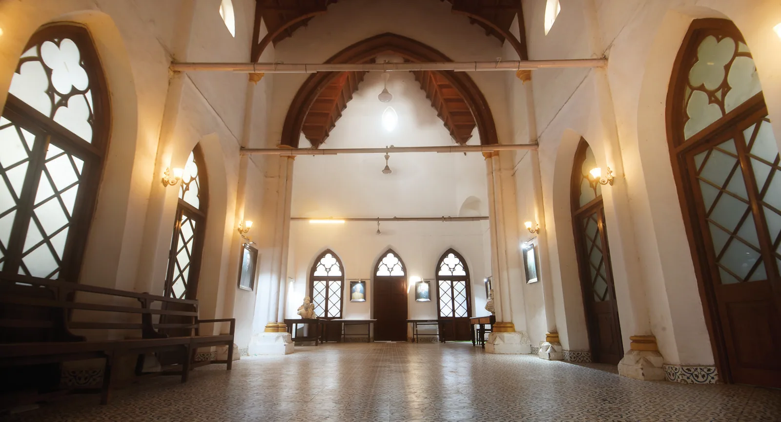 The Boys Common Room building, originally an infectious diseases ward, now a common room for students where they hold informal gatherings, music practice sessions, discussions, etc