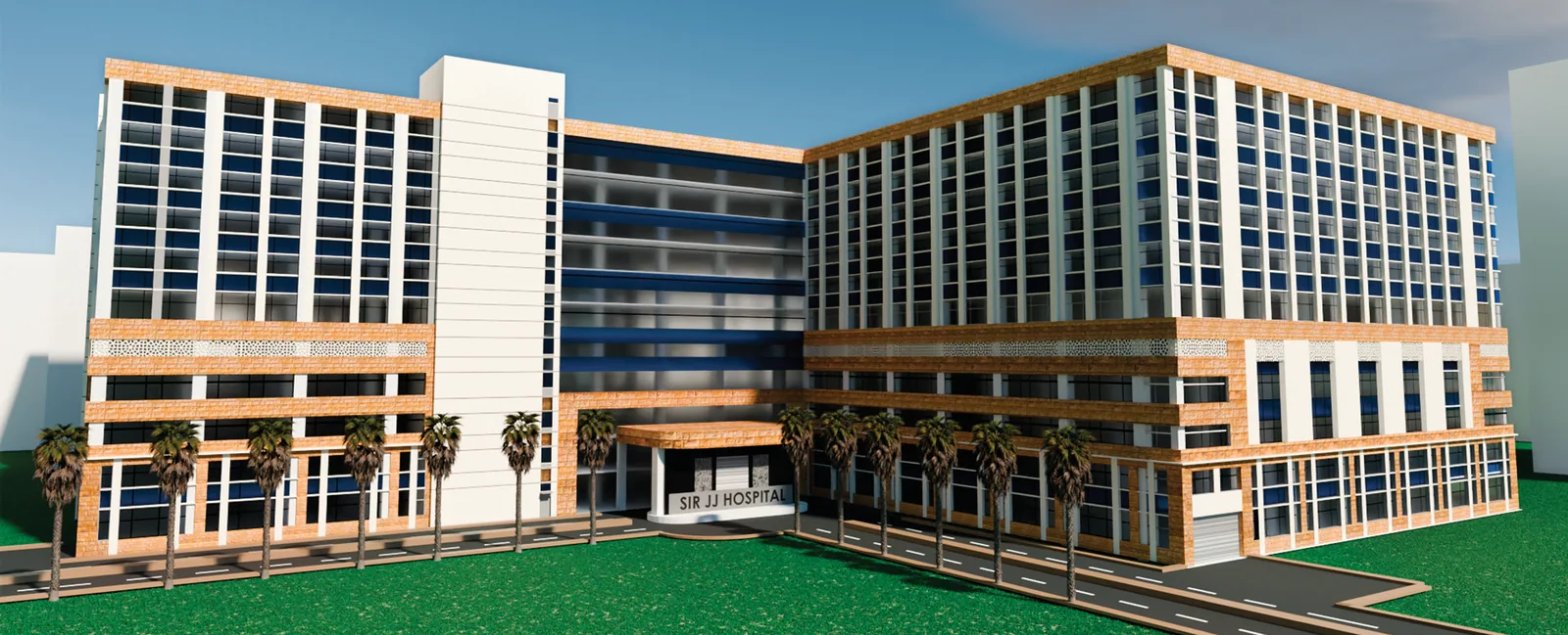 A model of the proposed superspecialty building
